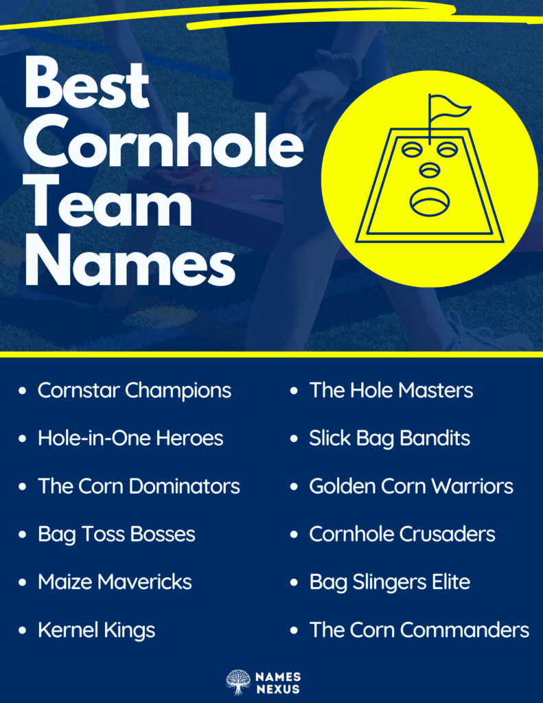 best cornhole team names